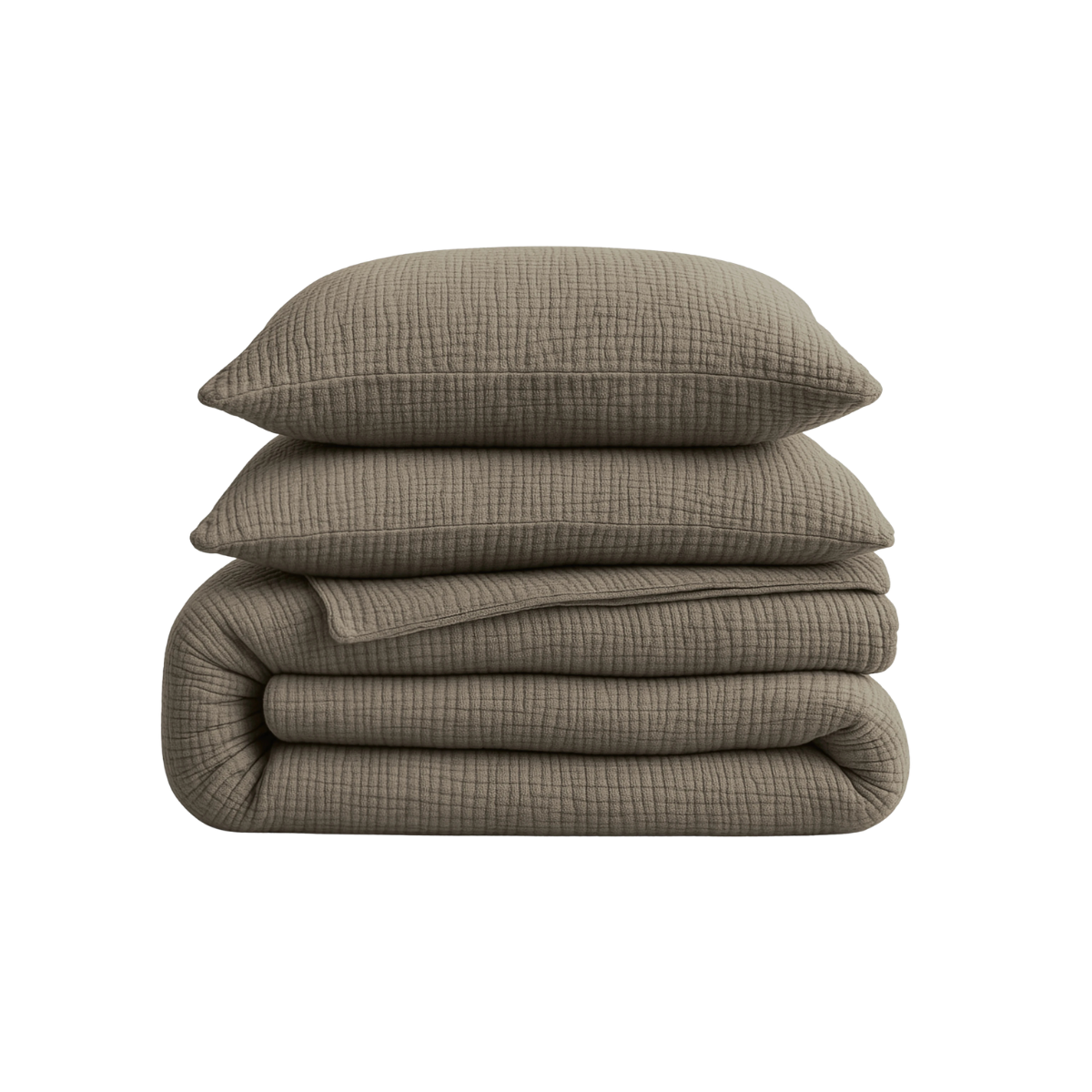Abrigu Original Dekbed Mousseline Taupe - Voor het hele jaar