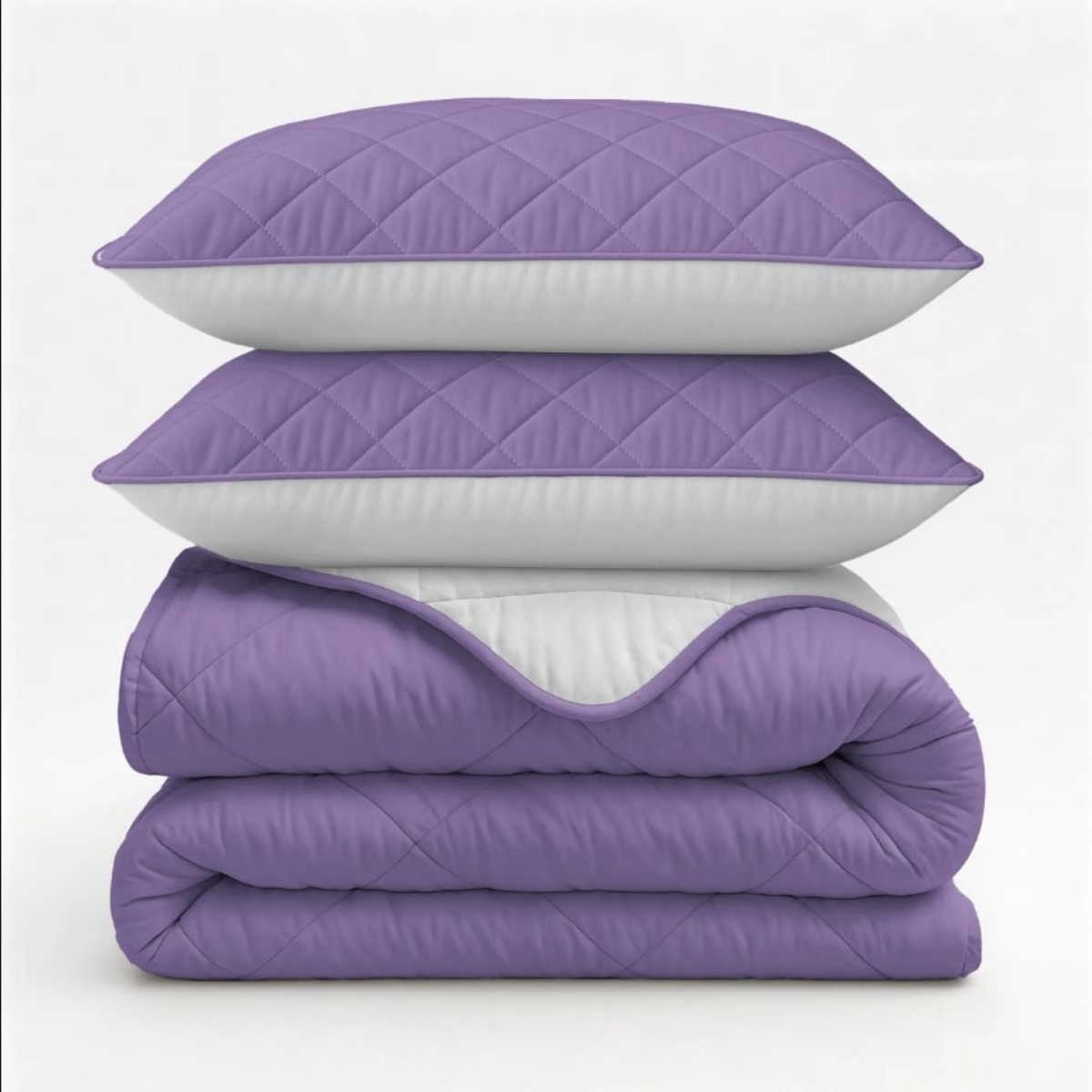 Dekbed Uni Beige & Lavendel - Voor het hele jaar (1+1) – extra productweergave | Abrigu