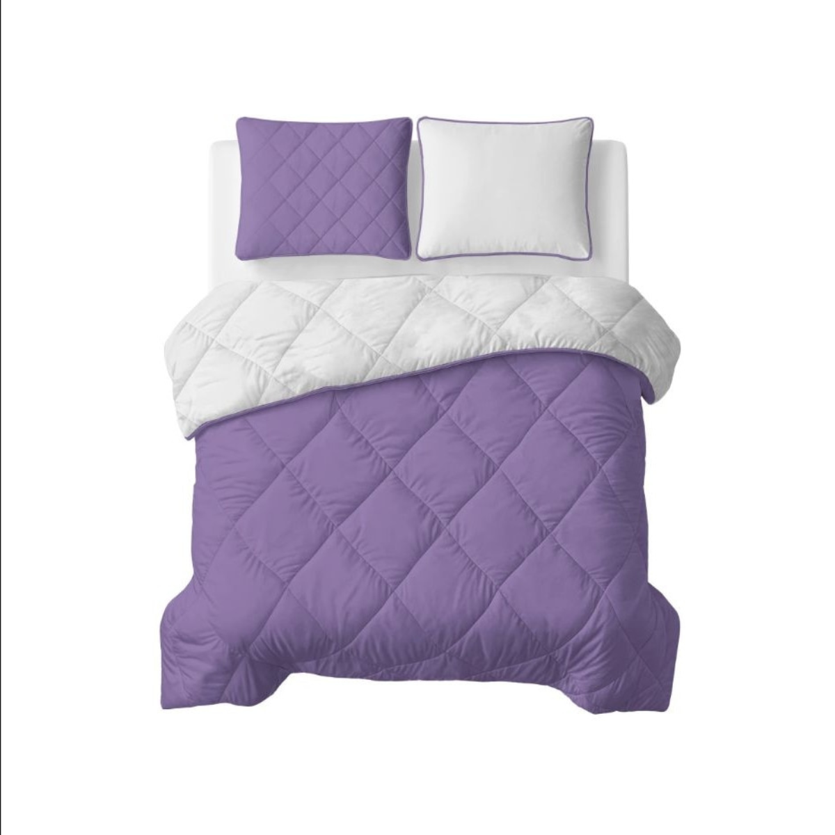 Dekbed Uni Beige & Lavendel - Voor het hele jaar (1+1) – productfoto 6 | Abrigu