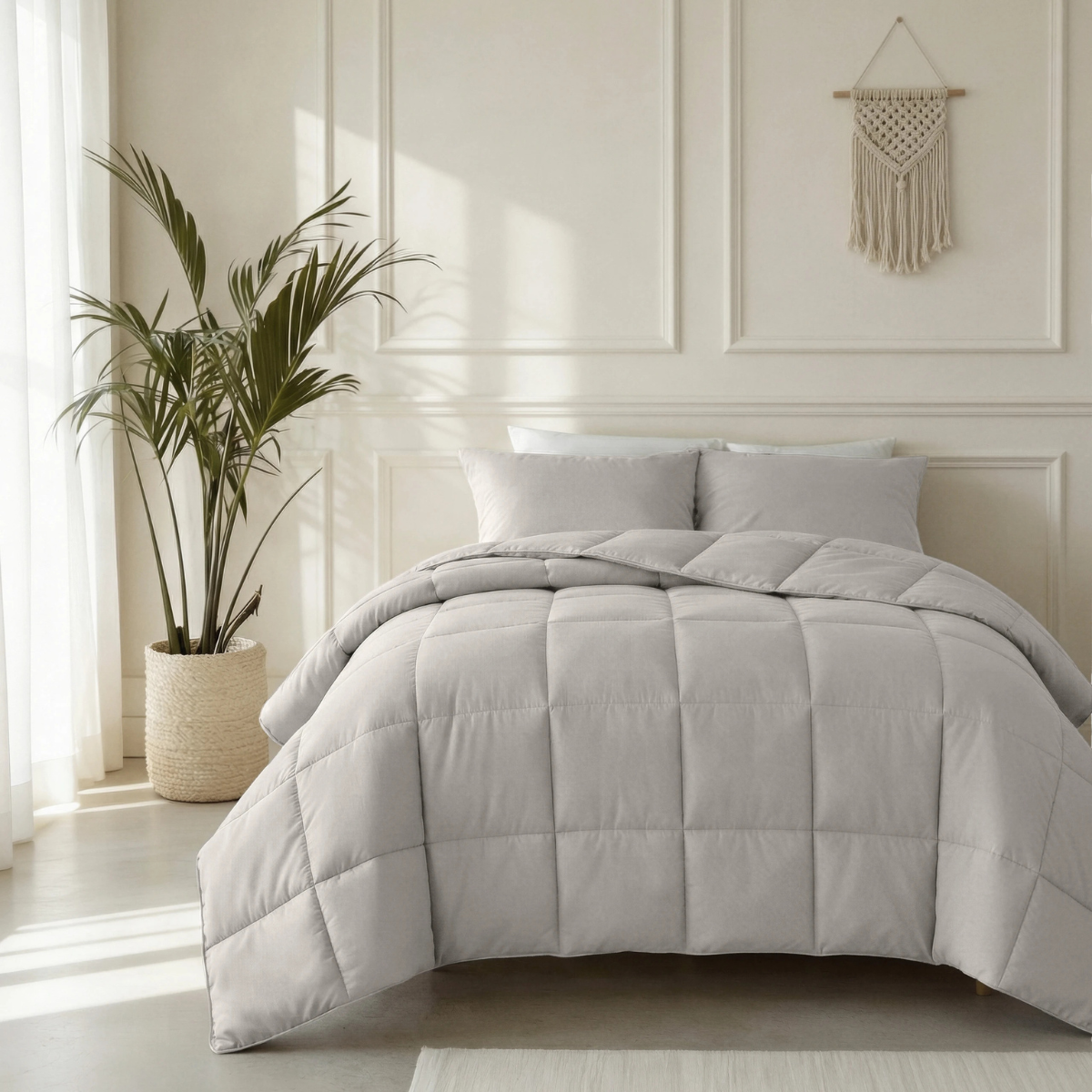 Abrigu Original Dekbed Percale Taupe - Voor het hele jaar