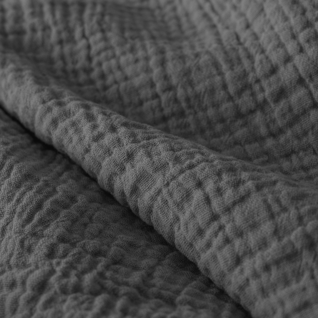 Abrigu Original Dekbed Mousseline Antraciet - Voor het hele jaar