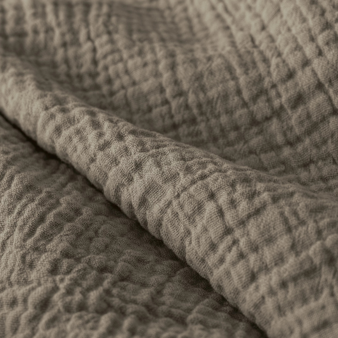 Abrigu Original Dekbed Mousseline Taupe - Voor het hele jaar