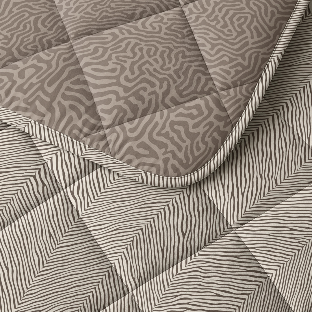 Abrigu Original Dekbed Taupe Weving - Voor het hele jaar