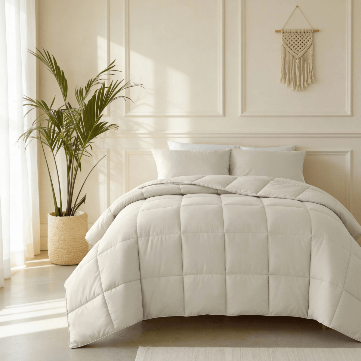 Abrigu Original Dekbed Percale Beige - Voor het hele jaar