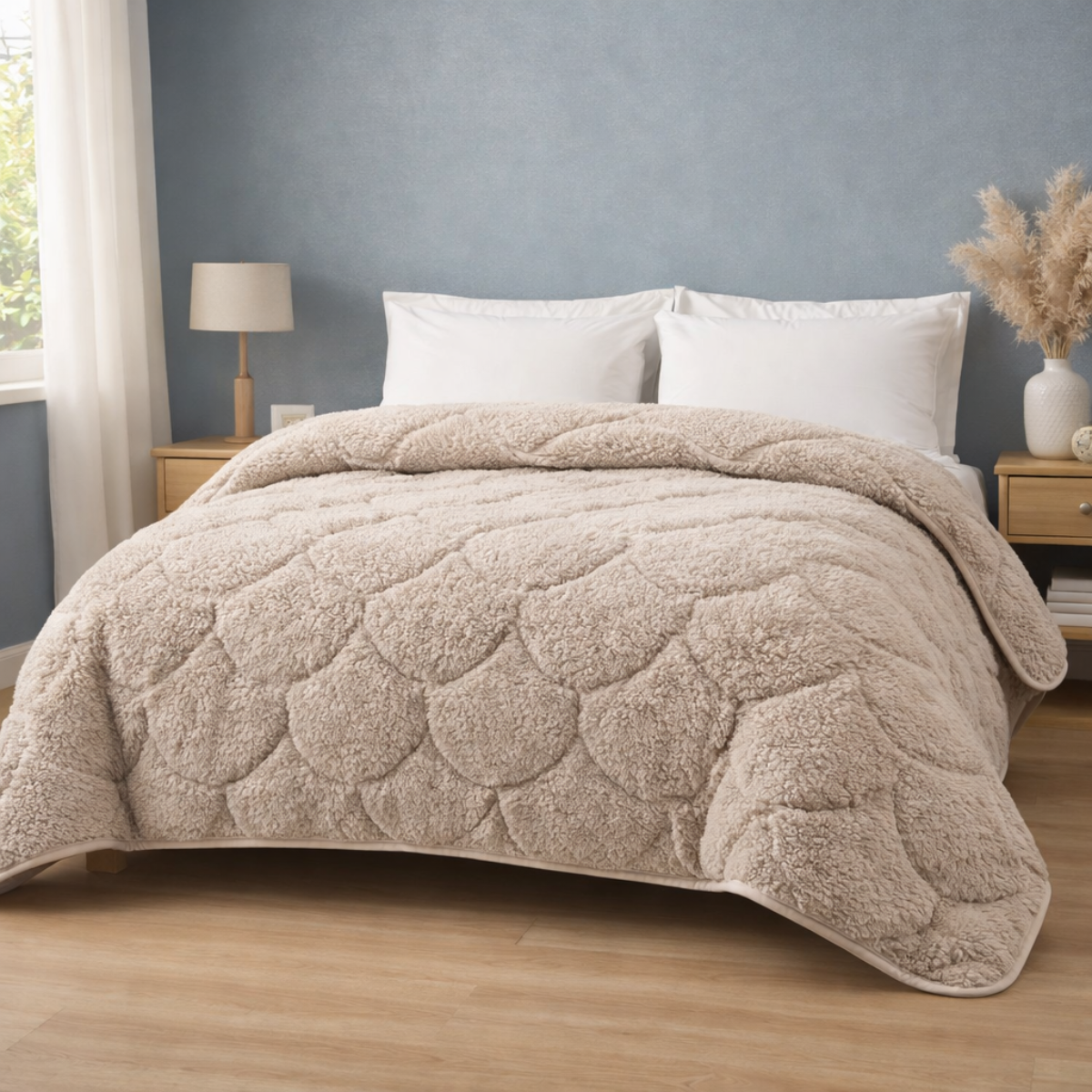 Abrigu Original Dekbed Teddy Latte Beige - Voor het hele jaar (1+1)