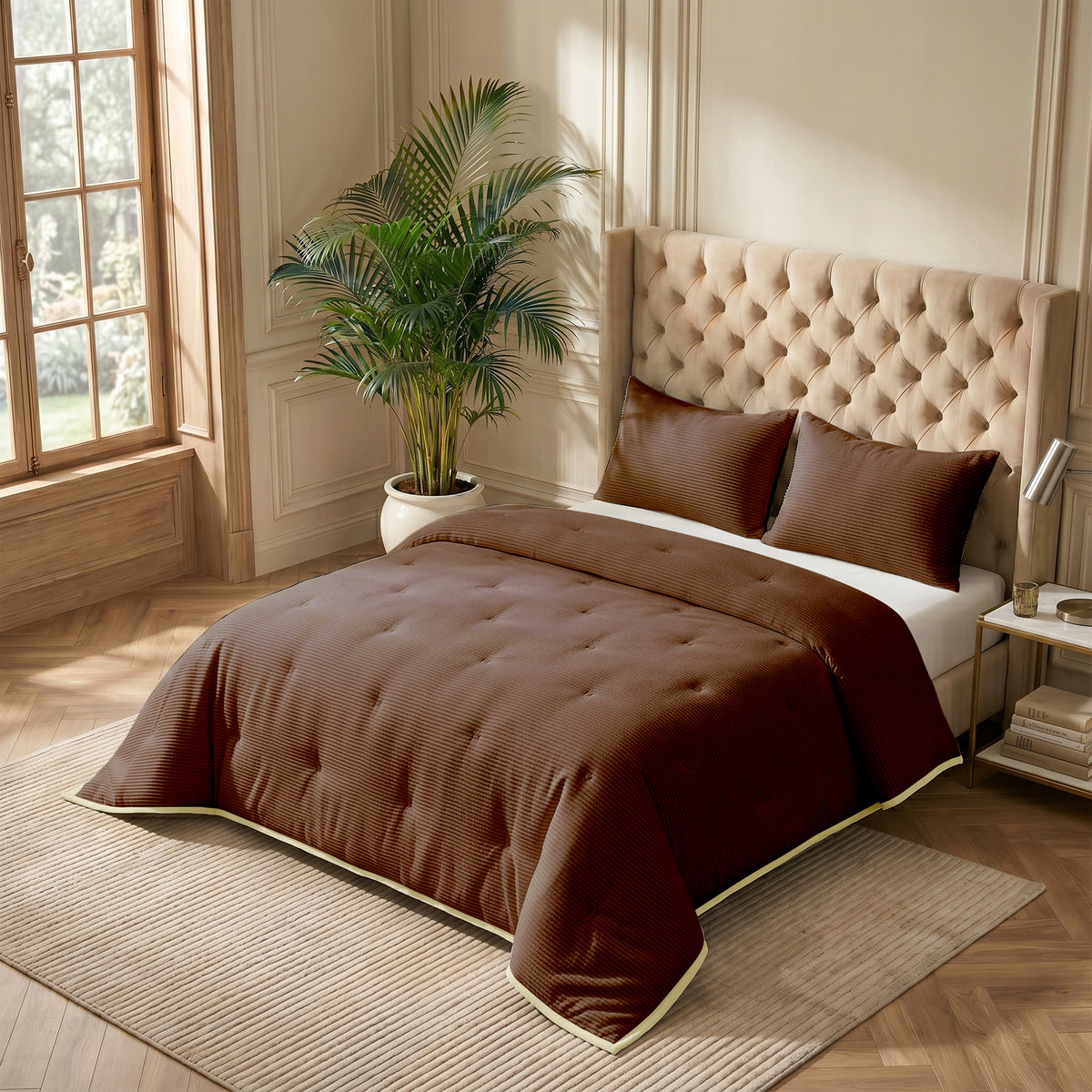 Corduroy Donker Bruin - Voor het hele jaar (1+1) – productfoto 5 | Abrigu