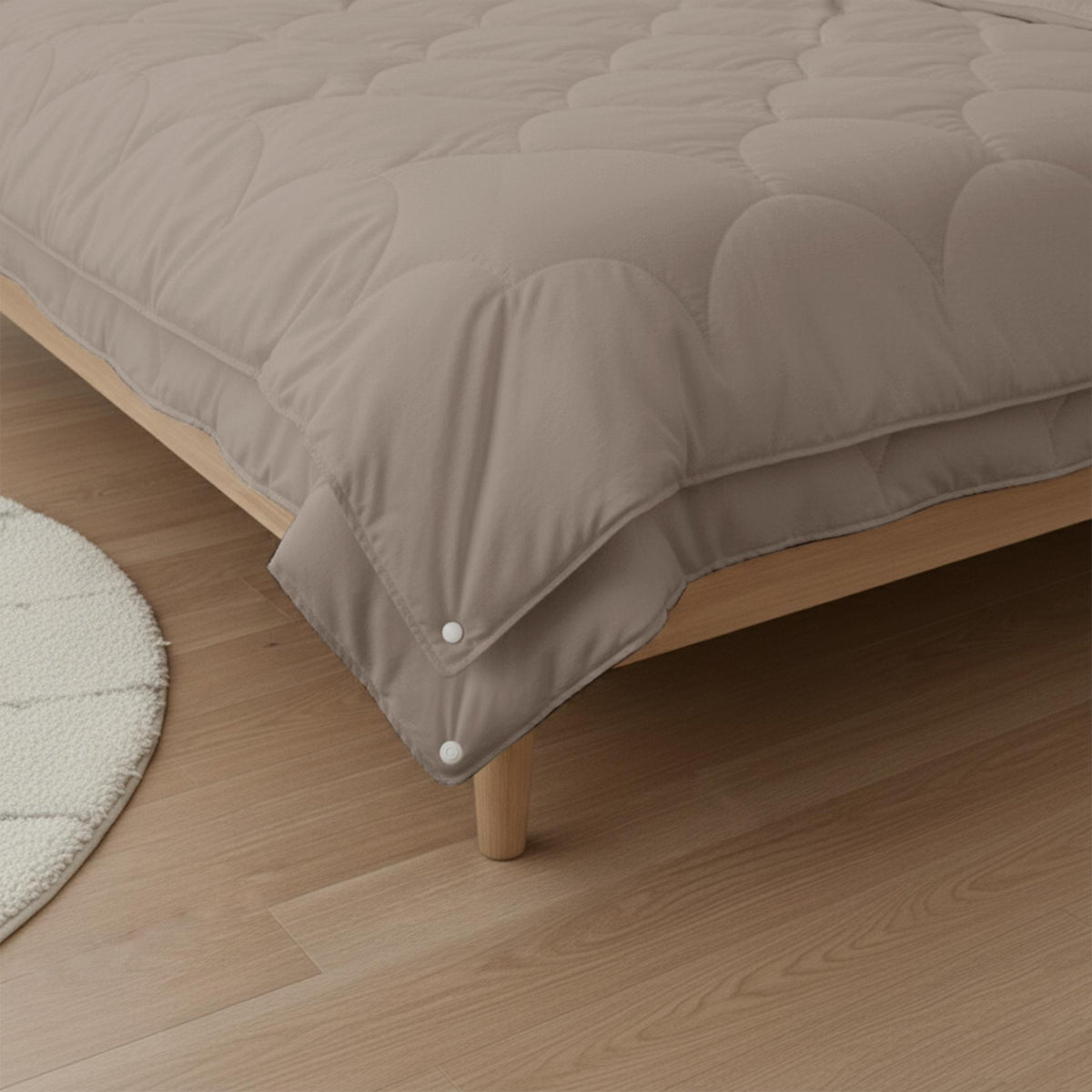 4-Seizoenendekbed - Taupe – extra productweergave | Abrigu