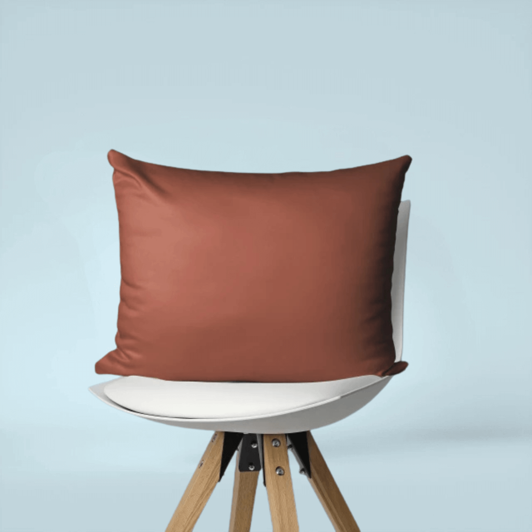 Katoensatijnen Kussenslopen Bruin - Set van 2