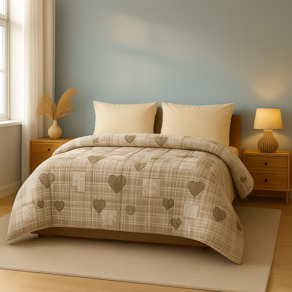 Easybed luxe bundel met dekbed, kussenslopen en hoofdkussen(s). Luxe en stijlvolle slaapset van Abrigu met zachte afwerking.