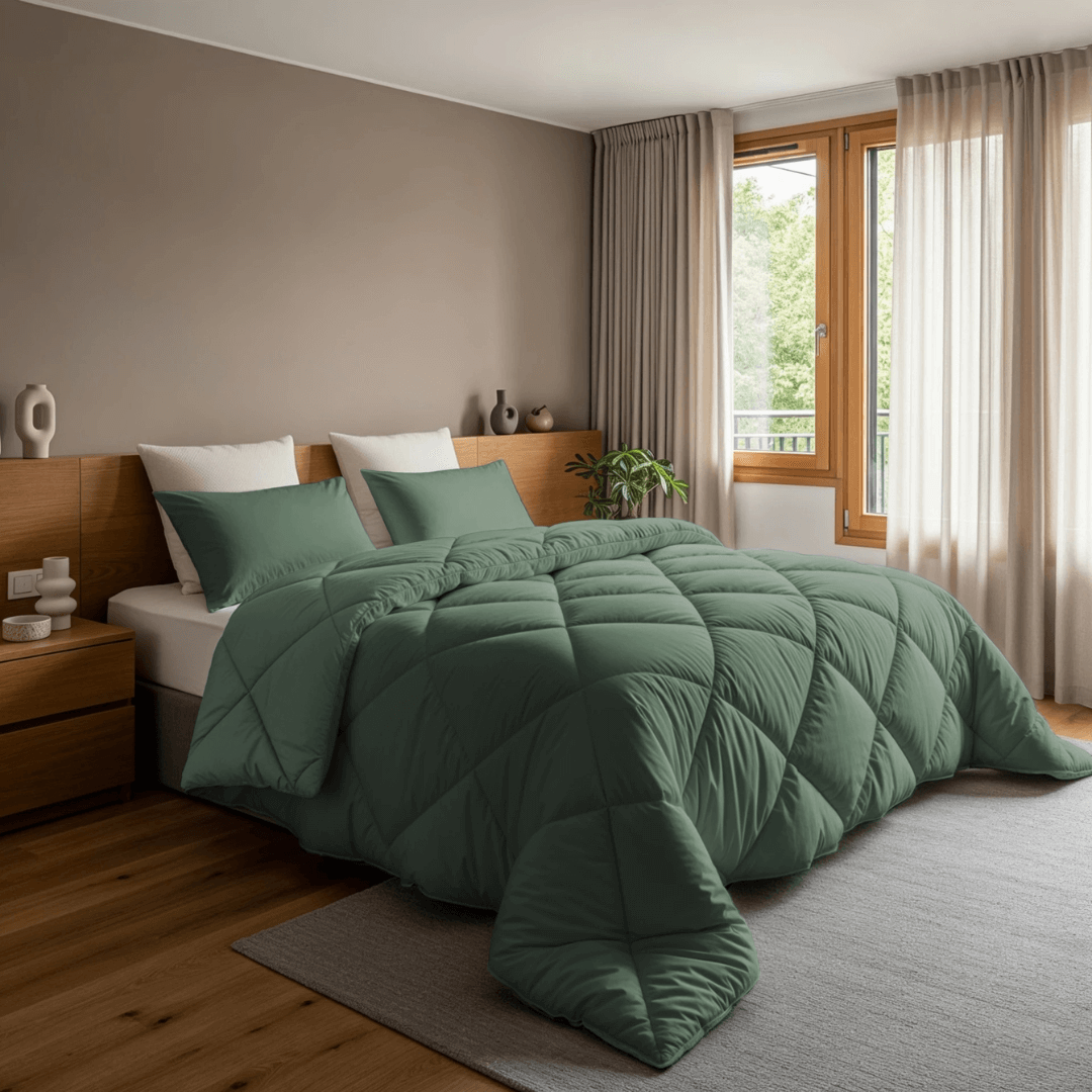 Abrigu Original Dekbed Olijfgroen - Voor het hele jaar