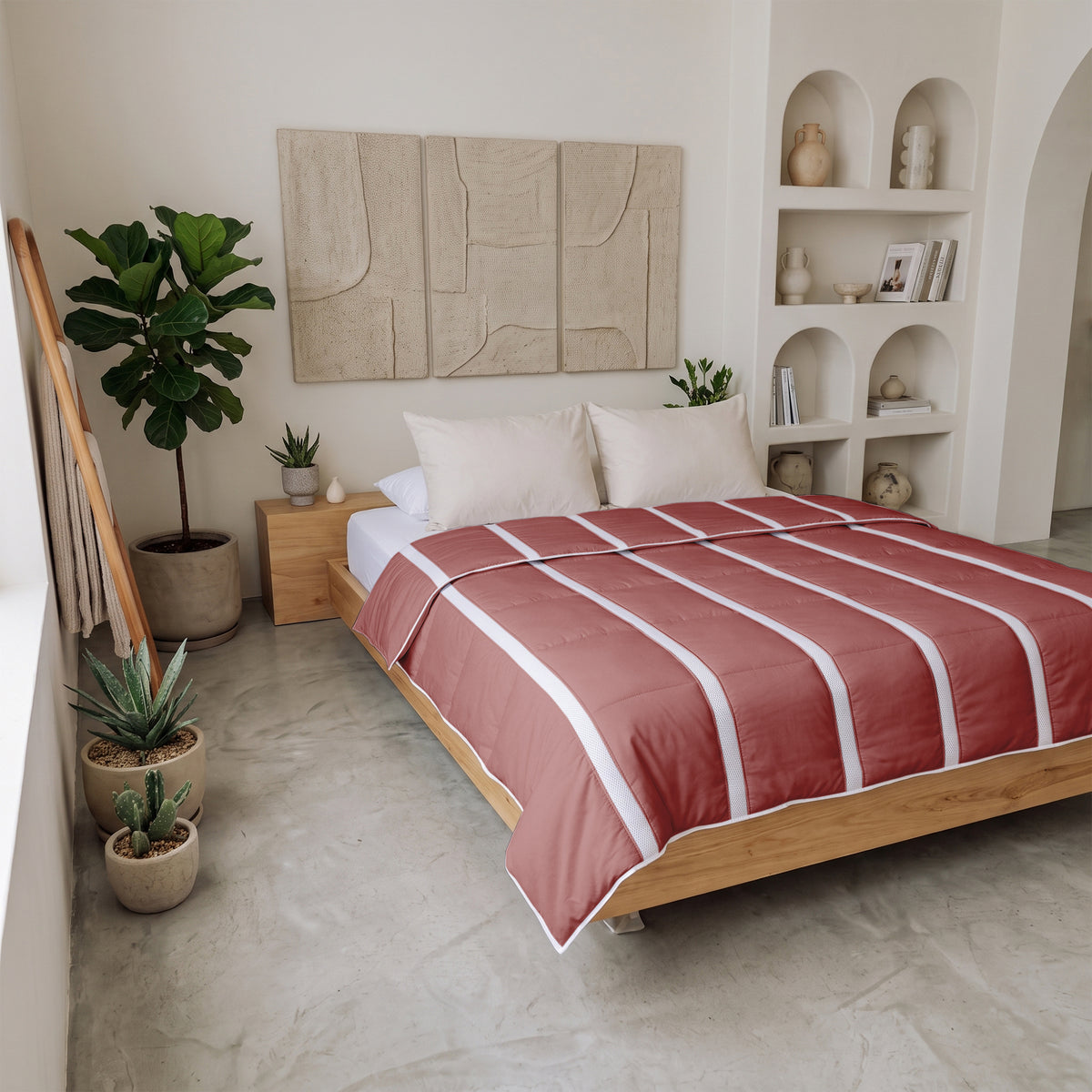 Ventilatie Dekbed Oud Roze - Zomerdekbed – detailweergave | Abrigu