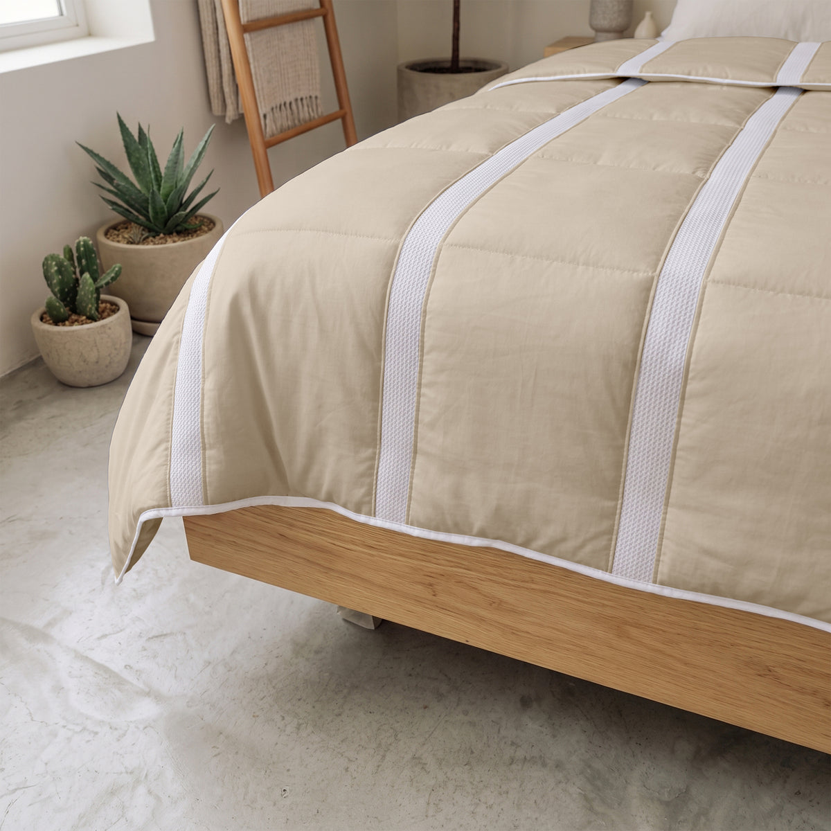 Ventilatie Dekbed Taupe - Zomerdekbed – productfoto 5 | Abrigu
