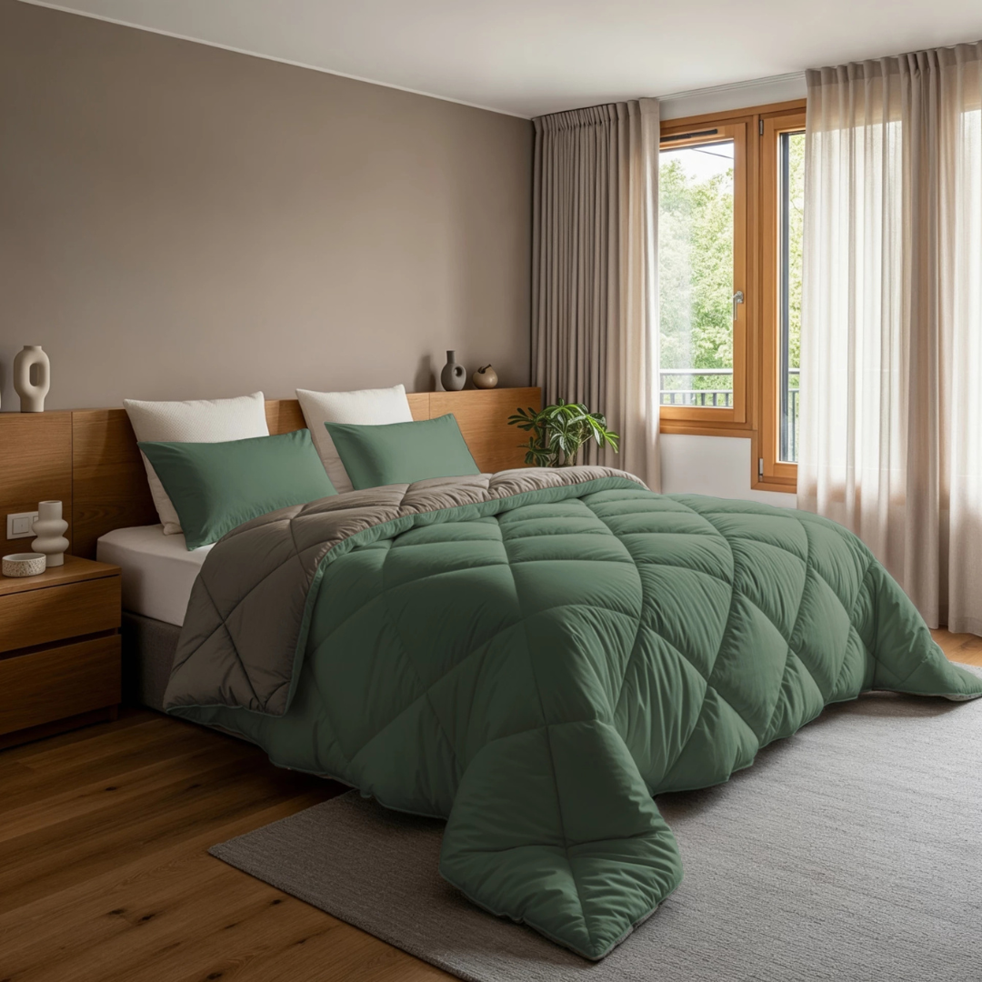 Abrigu Original Dekbed Groen & Kaki - Voor het hele jaar