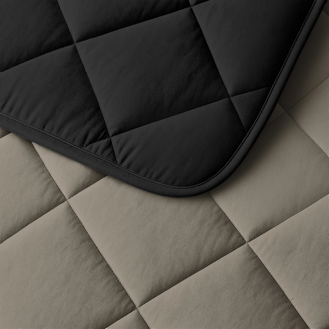 Abrigu Original Dekbed Taupe & Zwart  - Voor het hele jaar