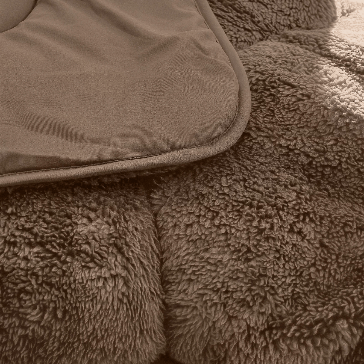 Abrigu Original Dekbed Teddy Mokka Taupe - Voor het hele jaar (1+1)