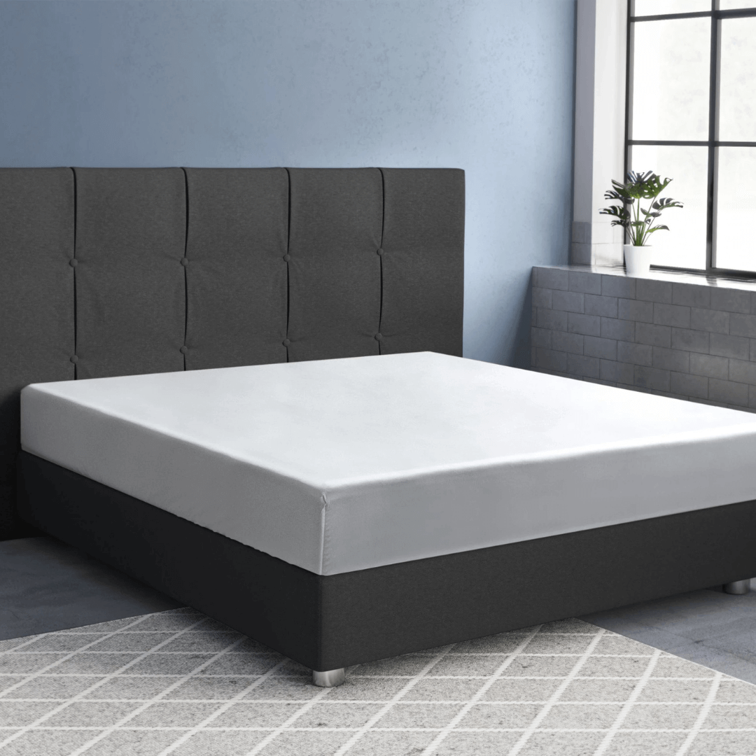 Katoensatijn Wit - Hoeslaken