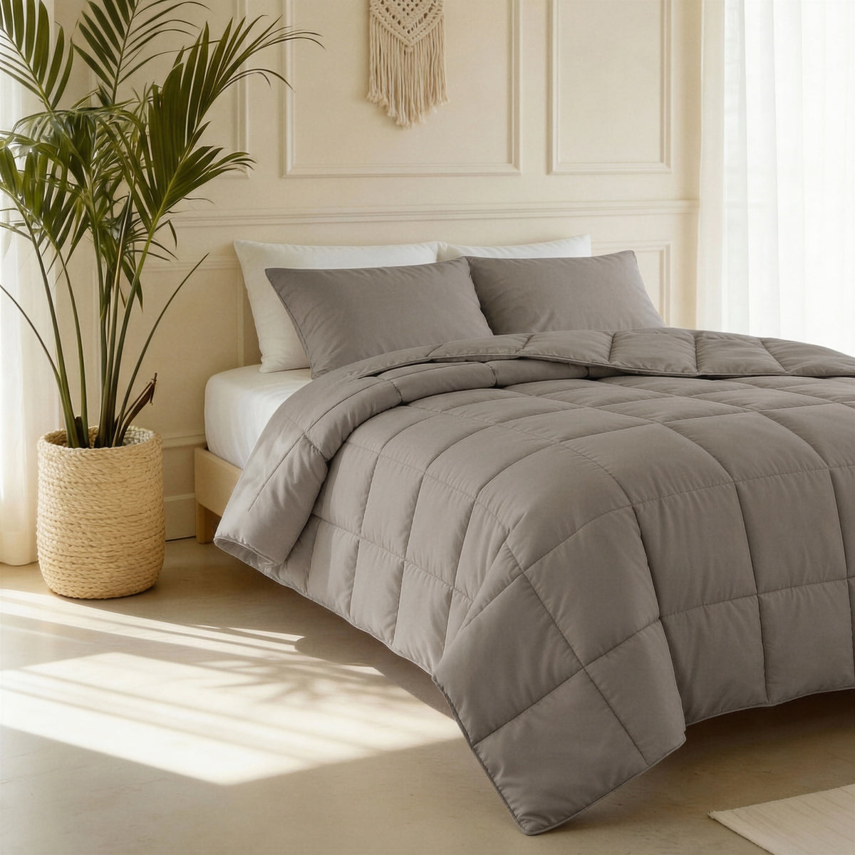 Abrigu Percale Taupe Bruin – productfoto