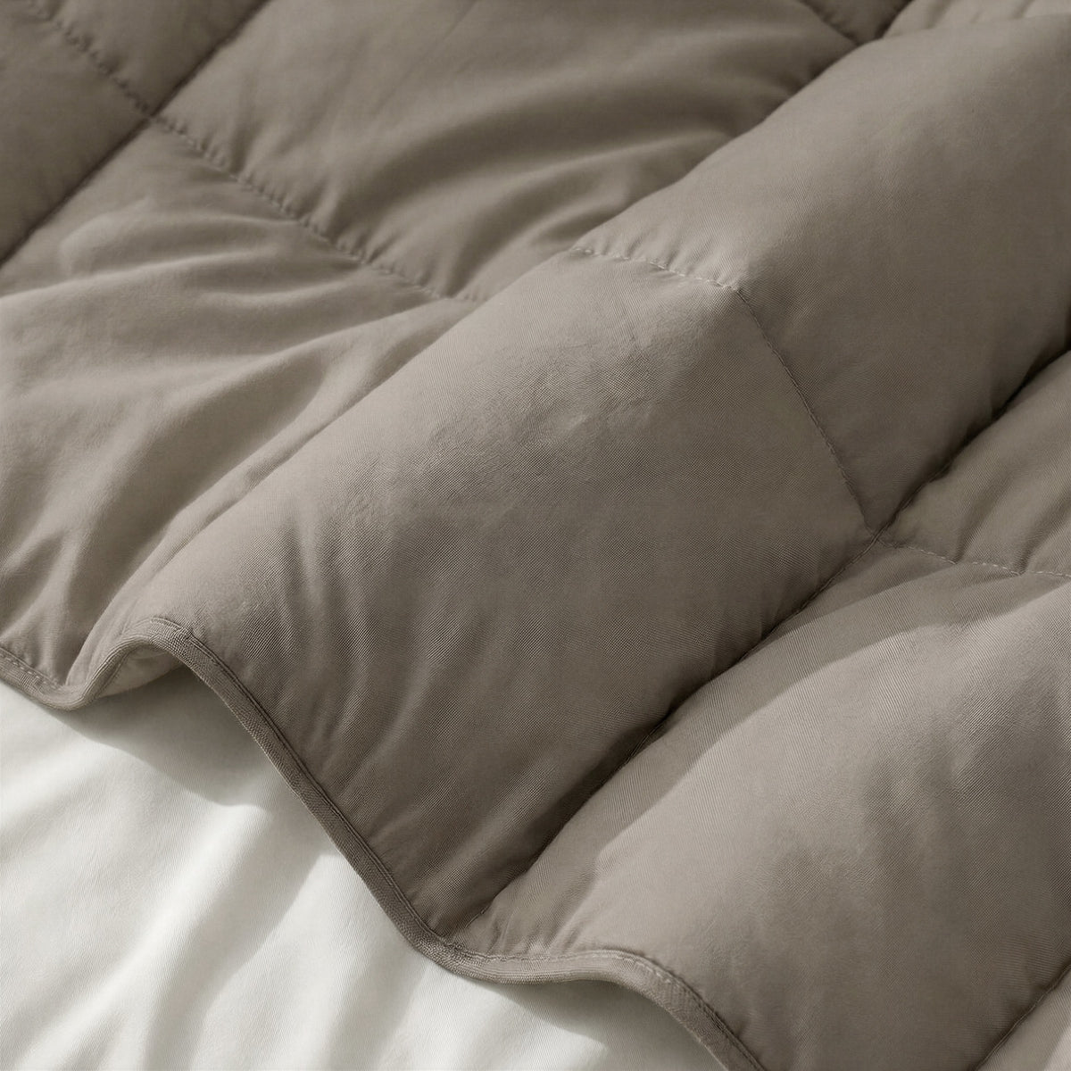 Abrigu Percale Taupe Bruin – productfoto