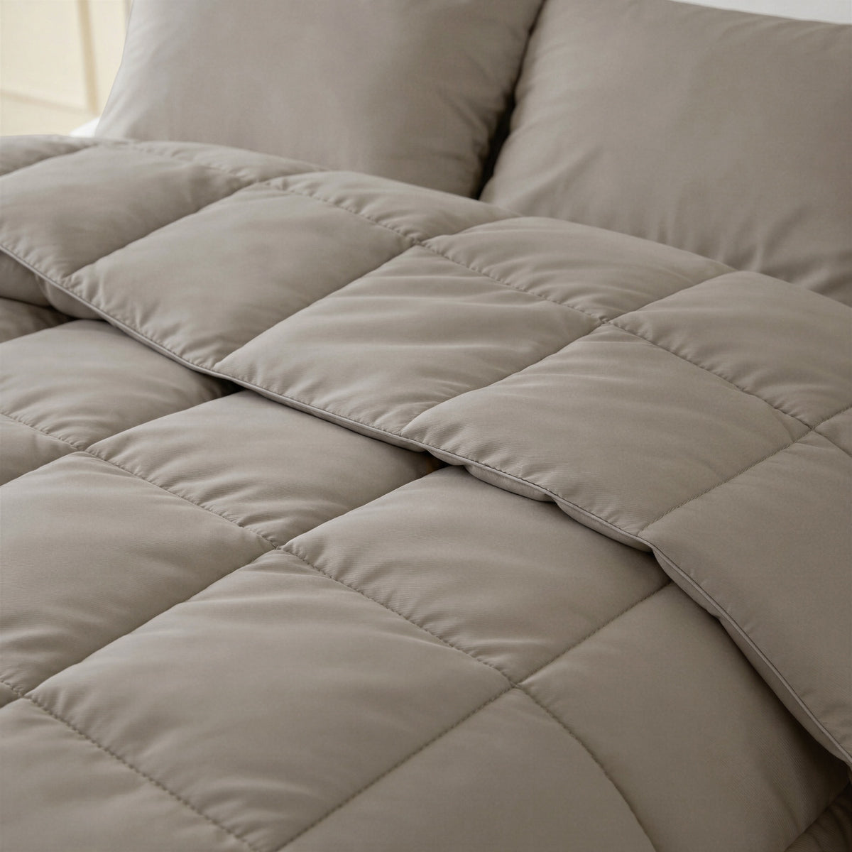Abrigu Percale Taupe Bruin – productfoto