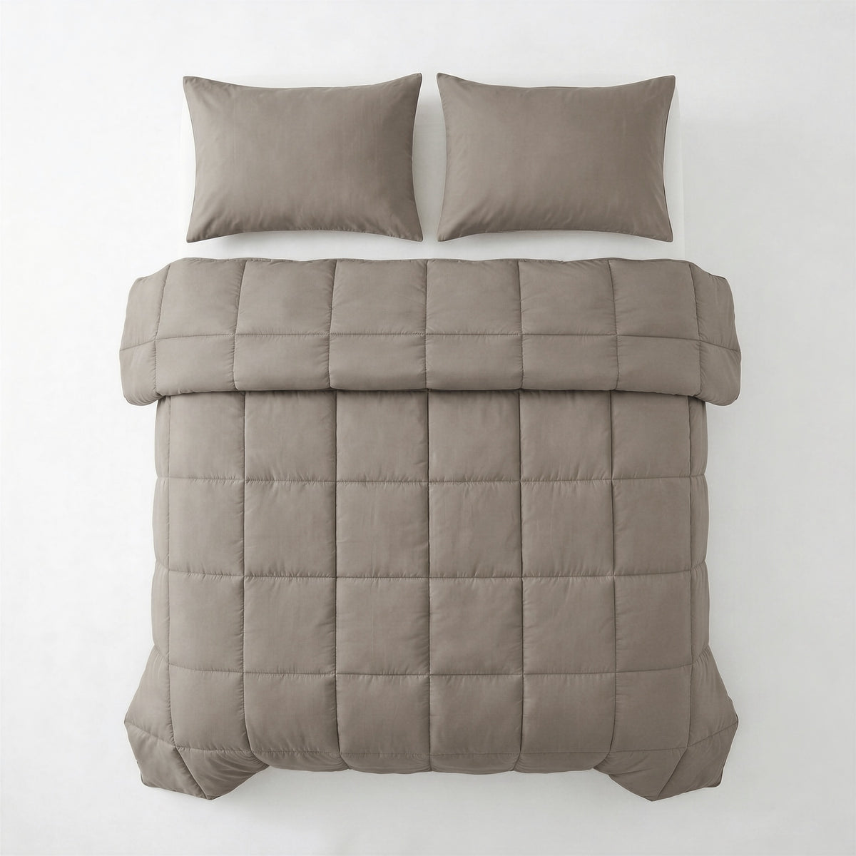 Abrigu Percale Taupe Bruin – productfoto